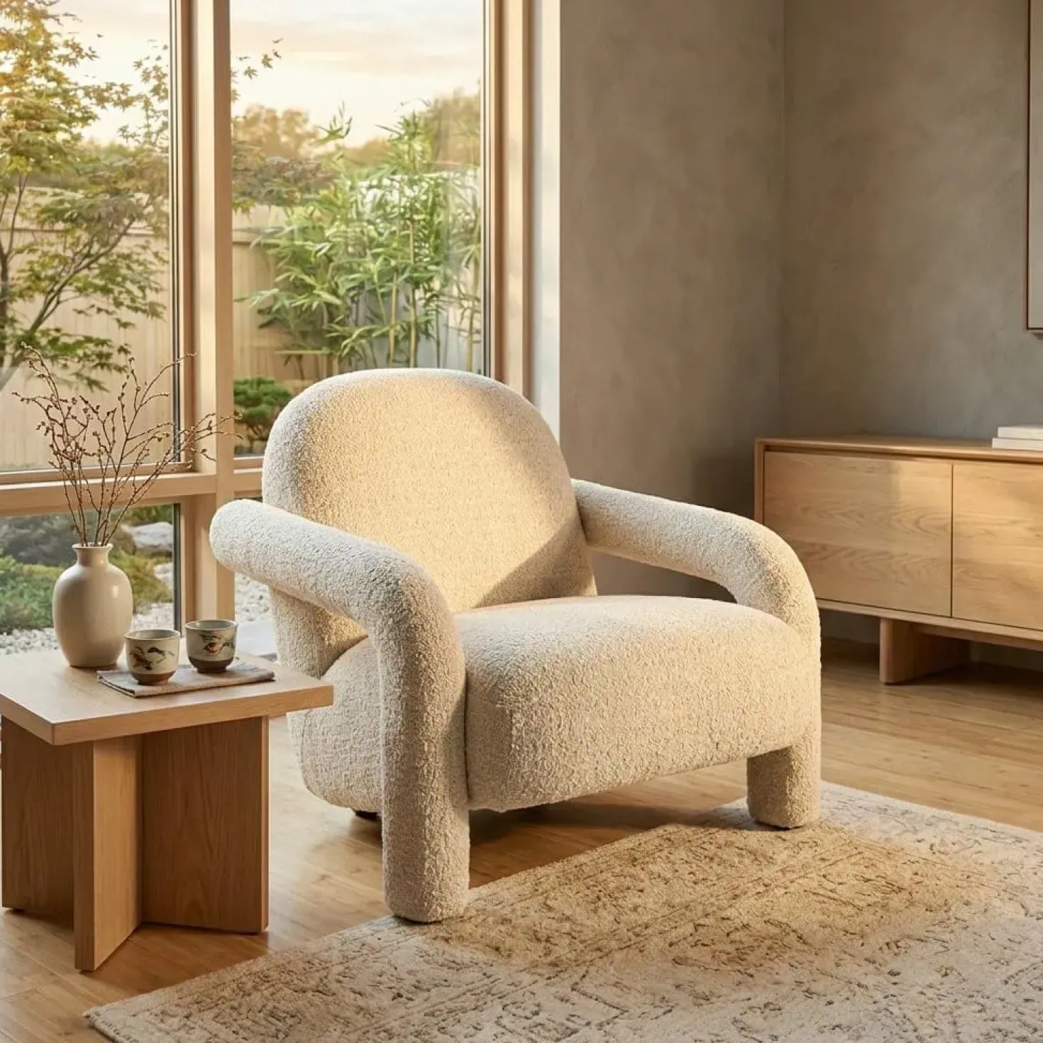 Fauteuil Monica beige