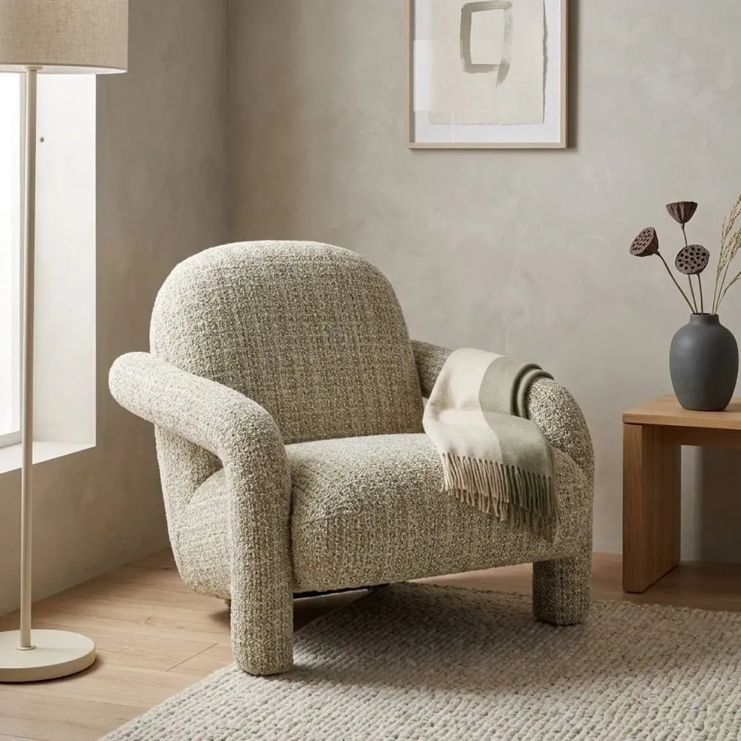 Fauteuil Monica taupe