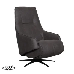 Fauteuil Odense Antraciet Microleder