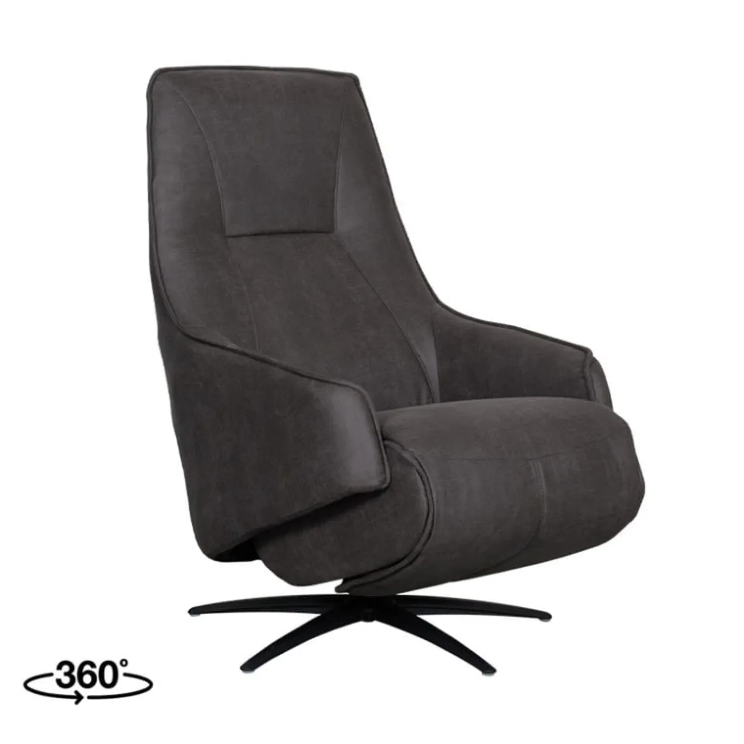 Fauteuil Odense Antraciet Microleder