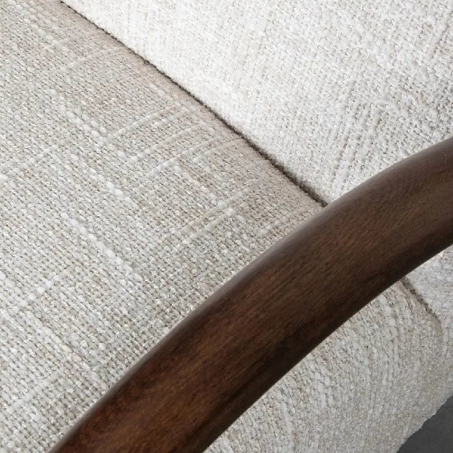 Fauteuil Viggo Naturel Boucle Eiken