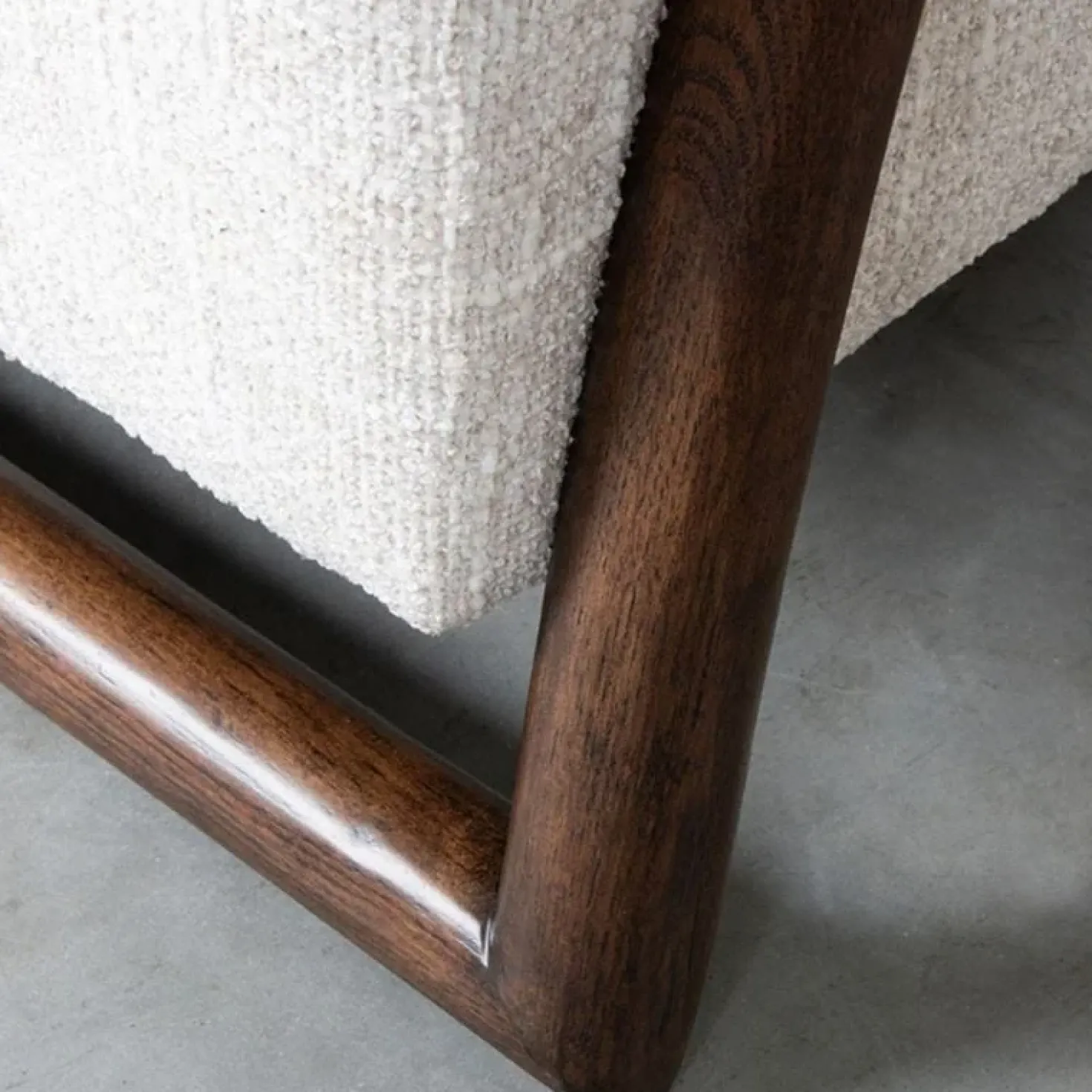 Fauteuil Viggo Naturel Boucle Eiken