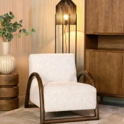 Fauteuil Viggo Naturel Boucle Eiken