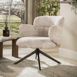Federico Fauteuil Hoven Zand-bruin