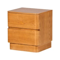 Fejo Nachtkastje 2 lades Naturel 40cm