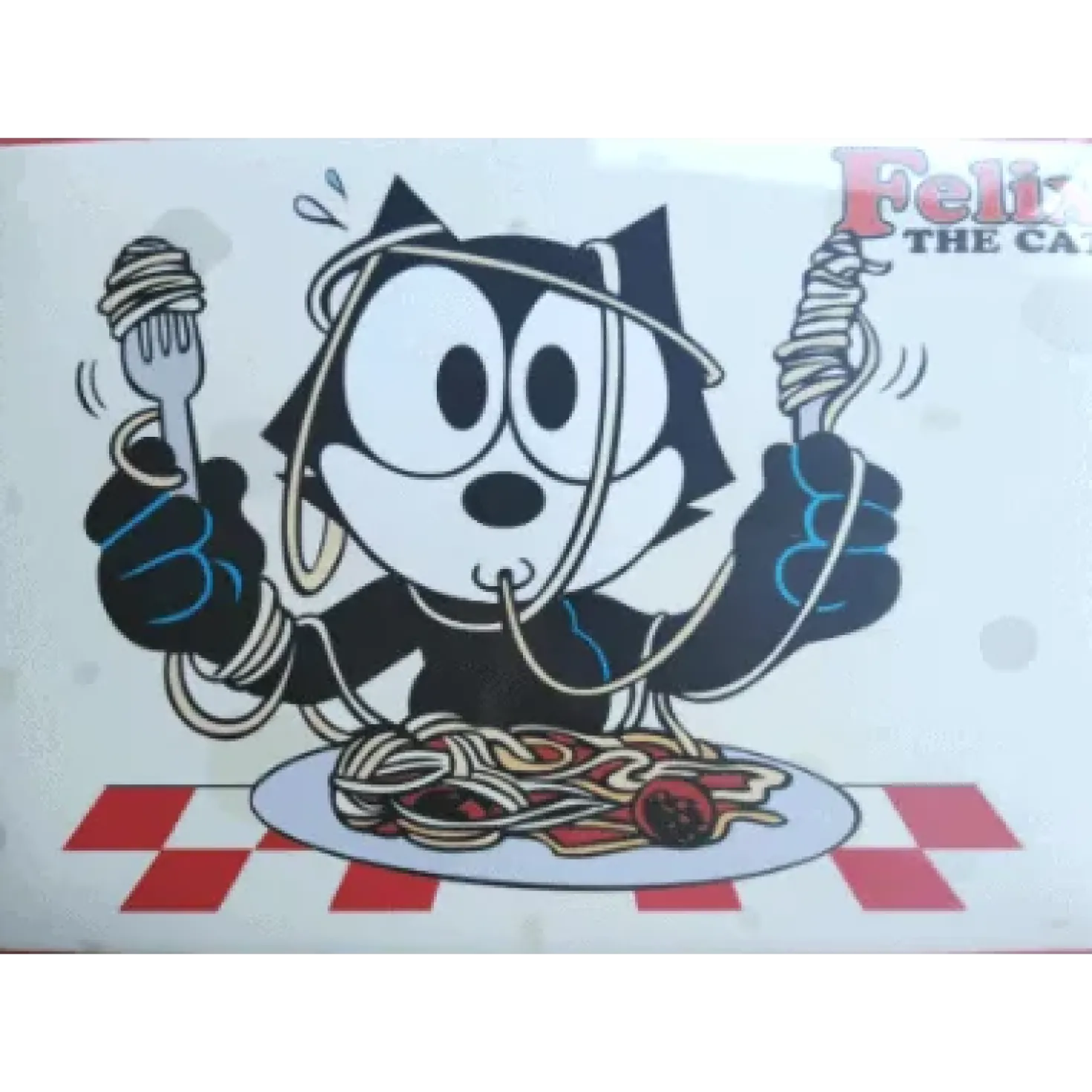 Felix the Cat Spaghetti - metalen bord