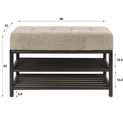Fenna Schoenenbank Bruin|Zand 86cm