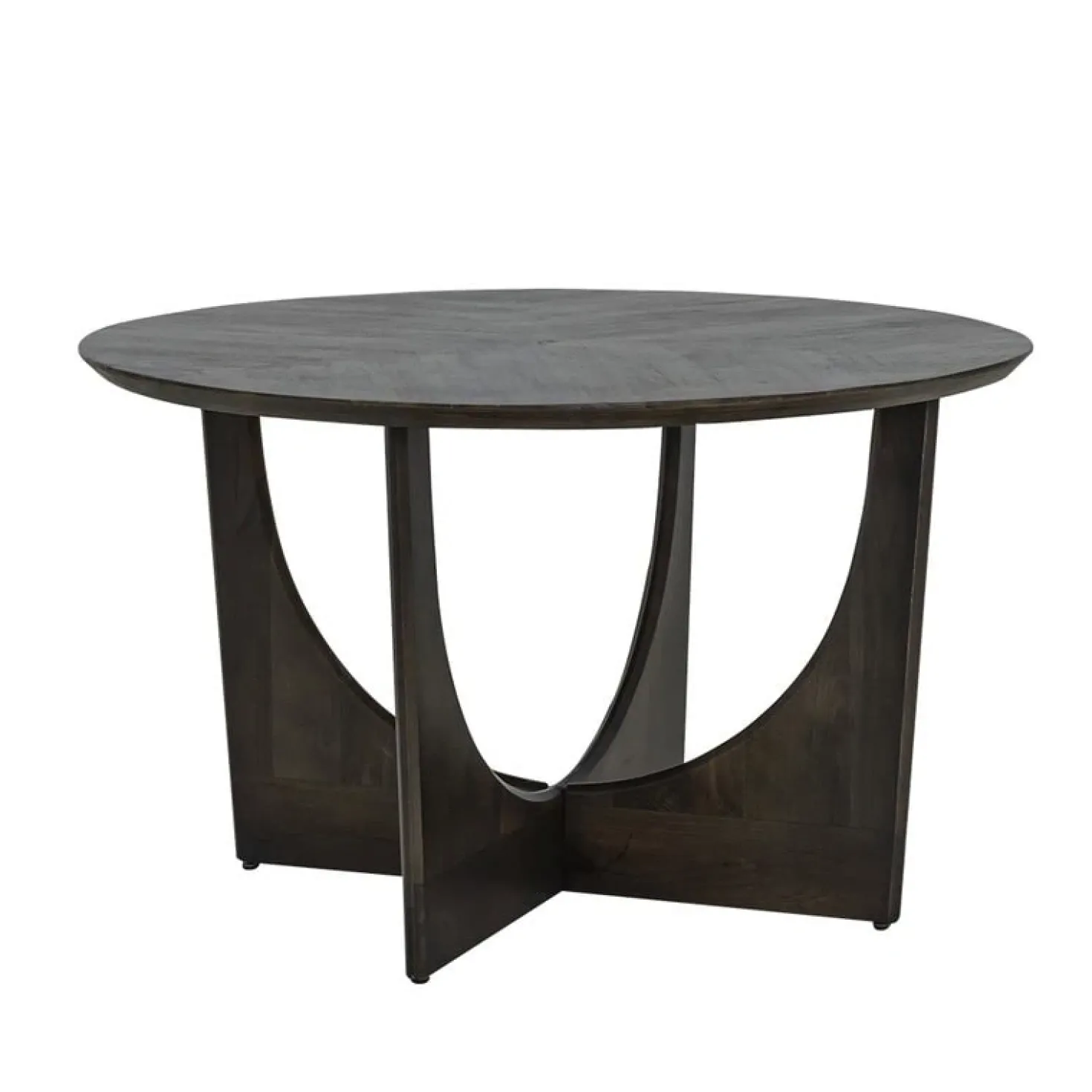 Fermo Eettafel rond olijfbruin mangohout 130cm