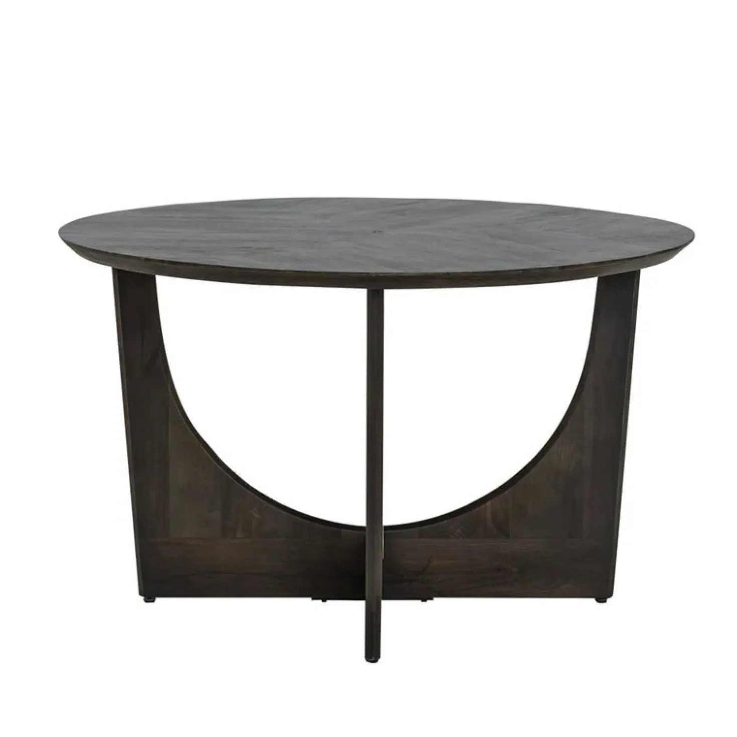 Fermo Eettafel rond olijfbruin mangohout 130cm