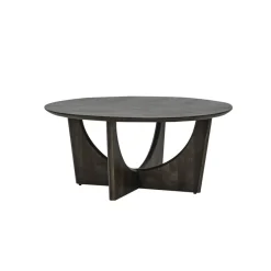 Fermo Salontafel rond mangohout olijfbruin 90cm