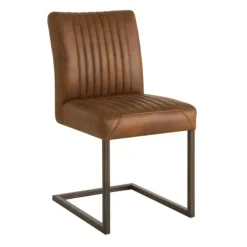 Ferro Eetkamerstoel microvezel lichtbruin 47cm