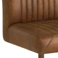 Ferro Eetkamerstoel microvezel lichtbruin 47cm