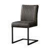 Ferro Eetkamerstoel microvezel antraciet 47cm