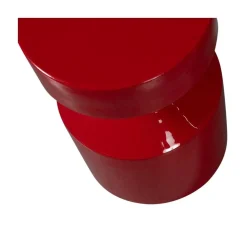 Ferry Bijzettafel rond Metaal Rood 30cm
