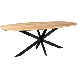 Ferry Eettafel Deens ovaal Naturel Eiken 280cm