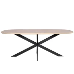 Ferry Eettafel Deens ovaal Naturel Eiken 200cm