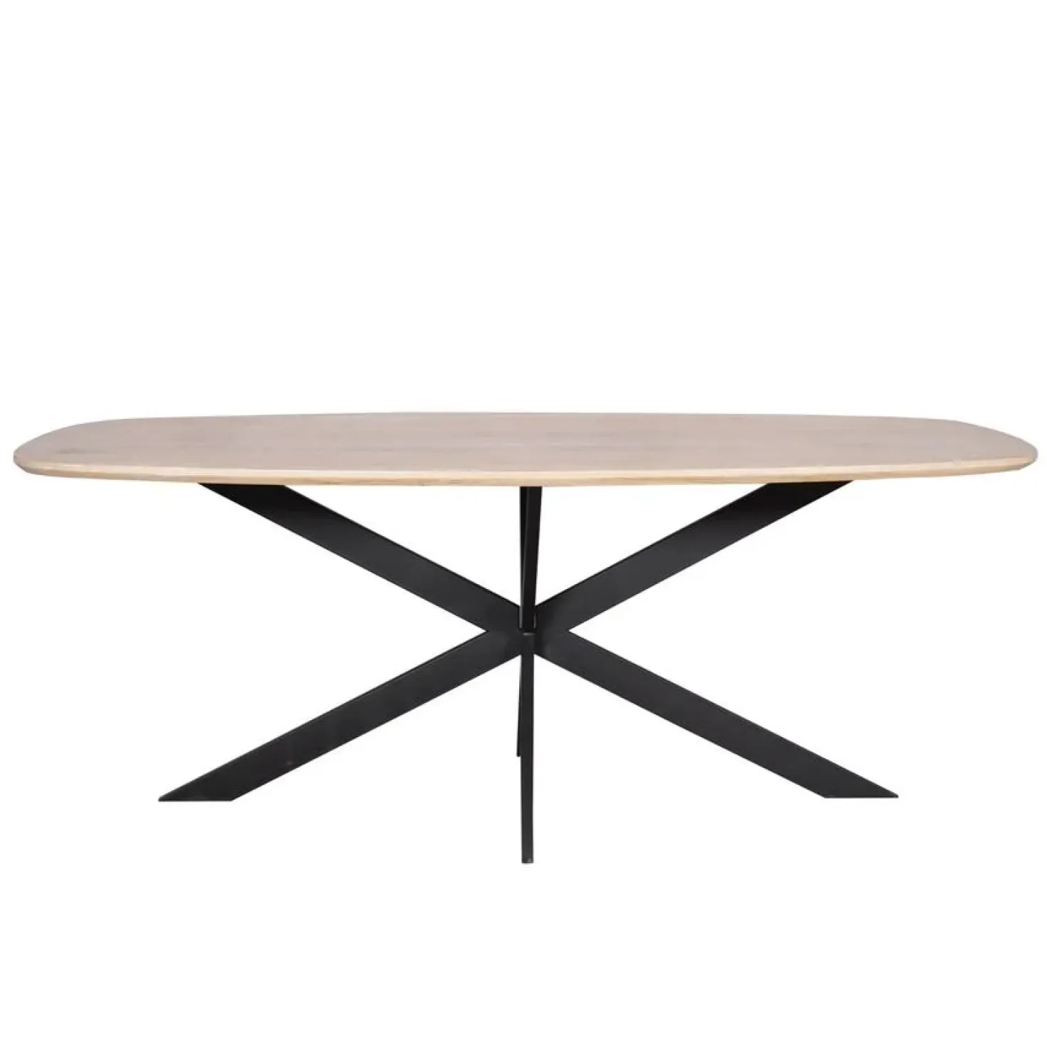 Ferry Eettafel Deens ovaal Naturel Eiken 200cm