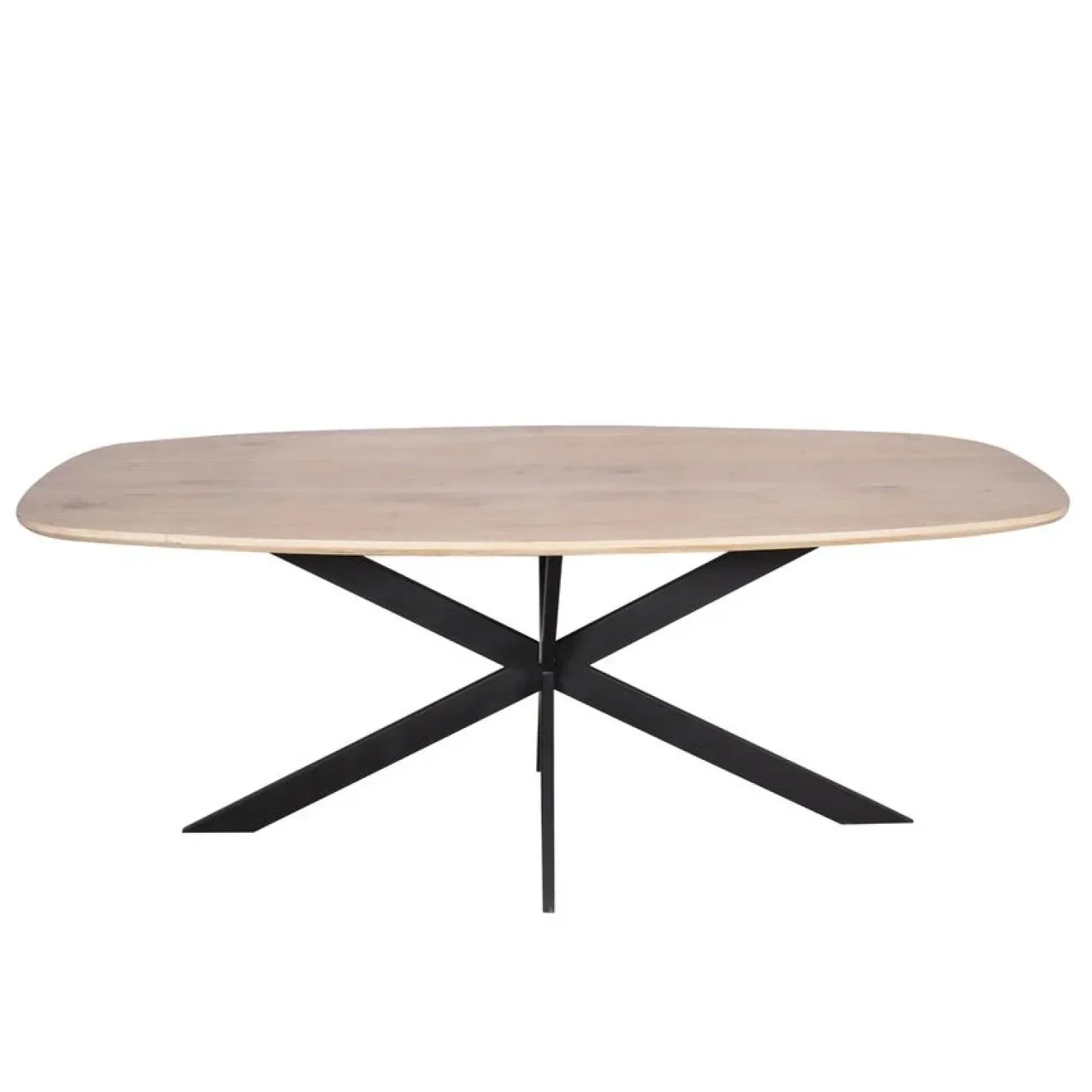 Ferry Eettafel Deens ovaal Naturel Eiken 200cm