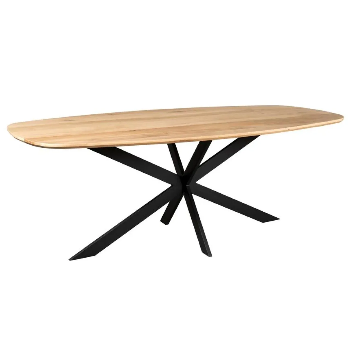 Ferry Eettafel Deens ovaal Naturel Eiken 240cm