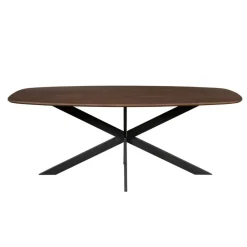 Ferry Eettafel Deens Ovaal Walnoot Eiken 180 cm
