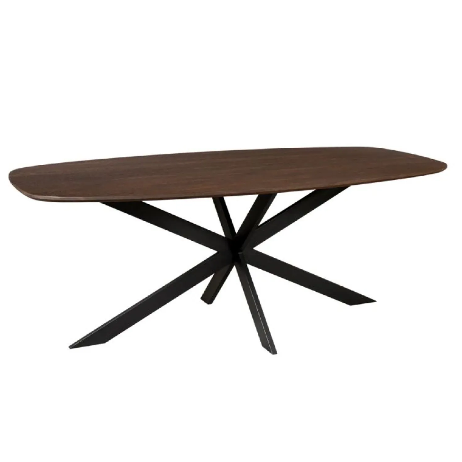 Ferry Eettafel Deens Ovaal Walnoot Eiken 180 cm