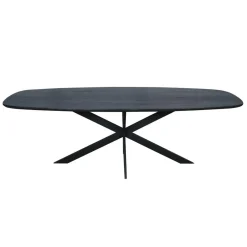 Ferry Eettafel Deens ovaal Zwart Eiken 240cm