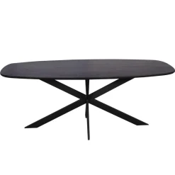 Ferry Eettafel Deens ovaal Zwart Eiken 200cm