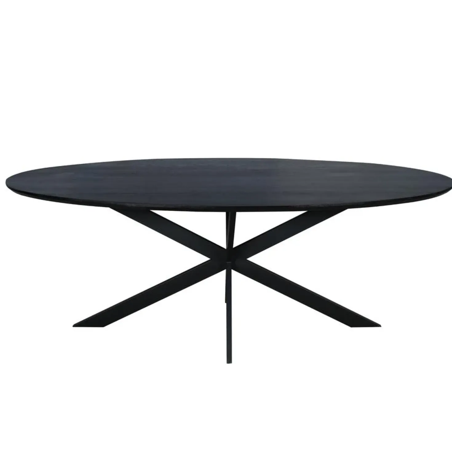 Ferry Eettafel Ovaal Zwart Eiken 210cm