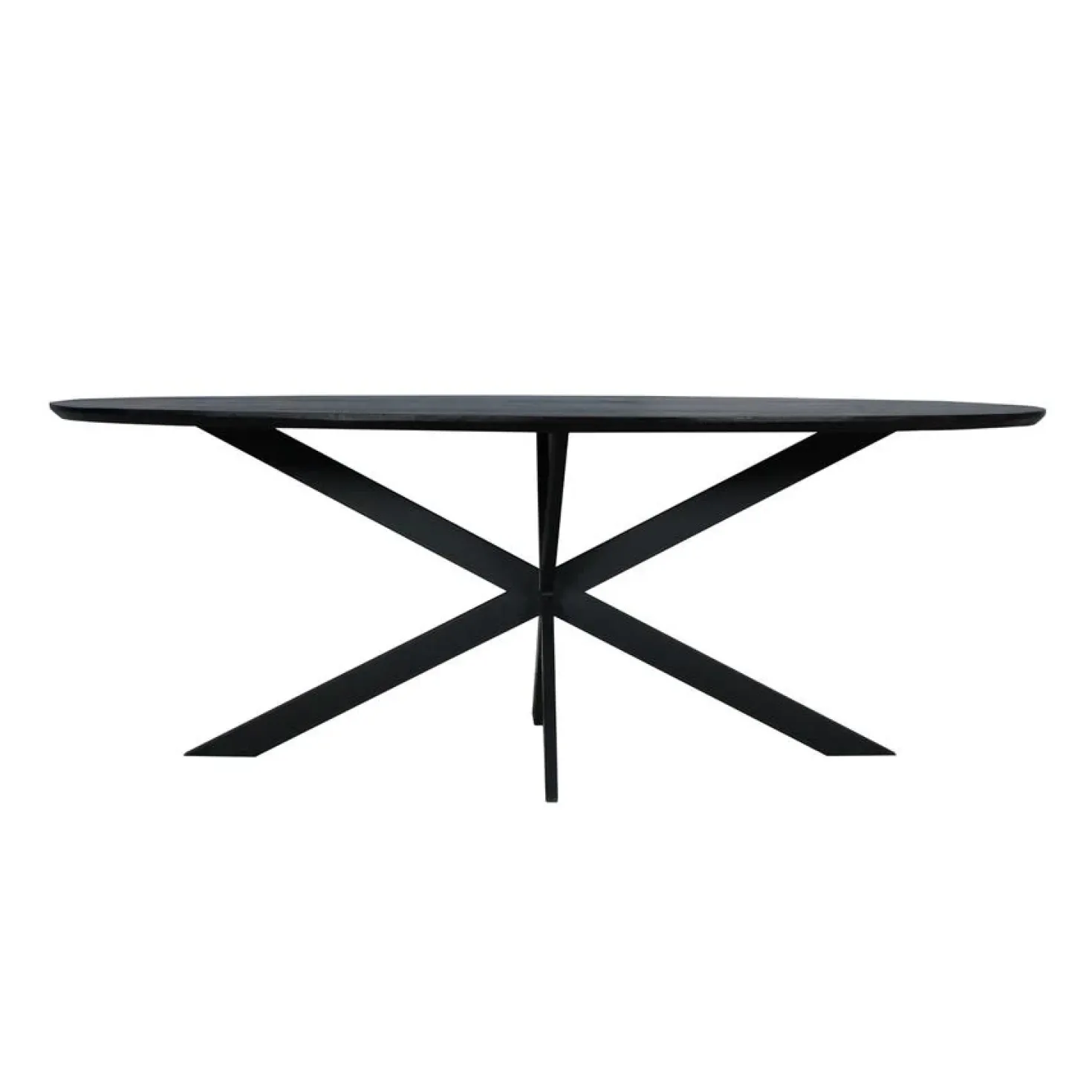 Ferry Eettafel Ovaal Zwart Eiken 210cm