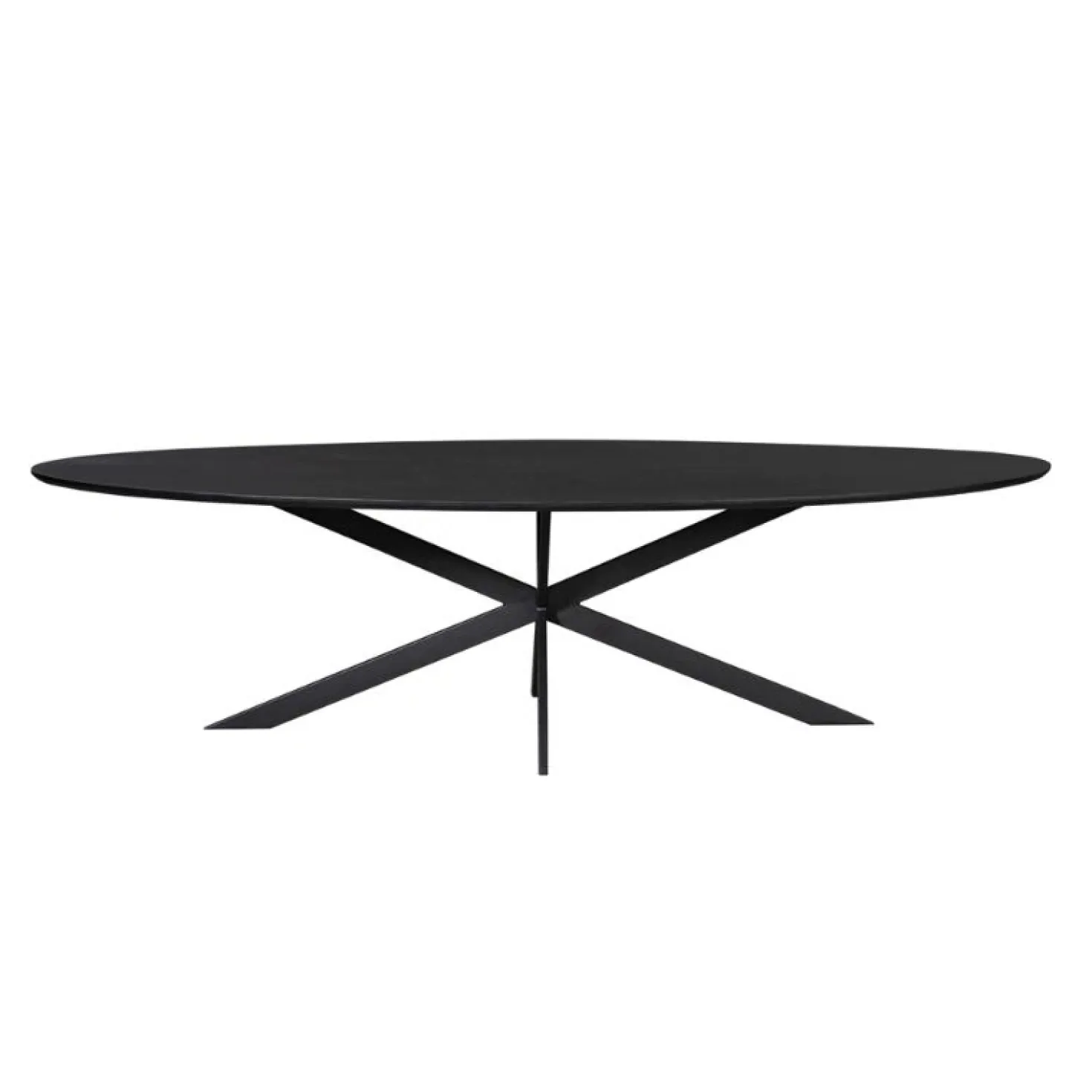 Ferry Eettafel Ovaal Zwart Eiken 280 cm