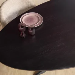 Ferry Eettafel Ovaal Zwart Eiken 280 cm