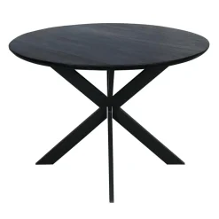 Ferry Eettafel Rond Zwart Eiken 110cm