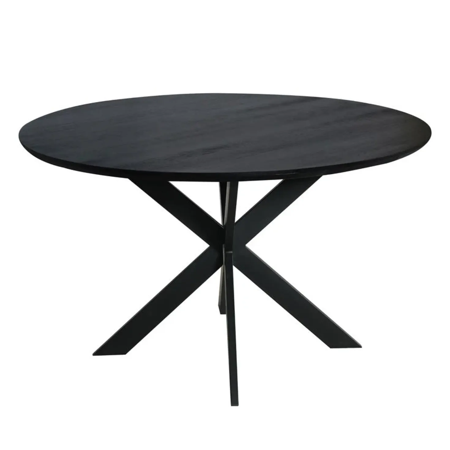 Ferry Eettafel Rond Zwart Eiken 130cm