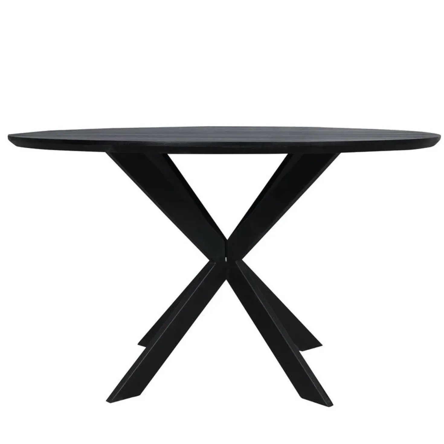 Ferry Eettafel Rond Zwart Eiken 130cm