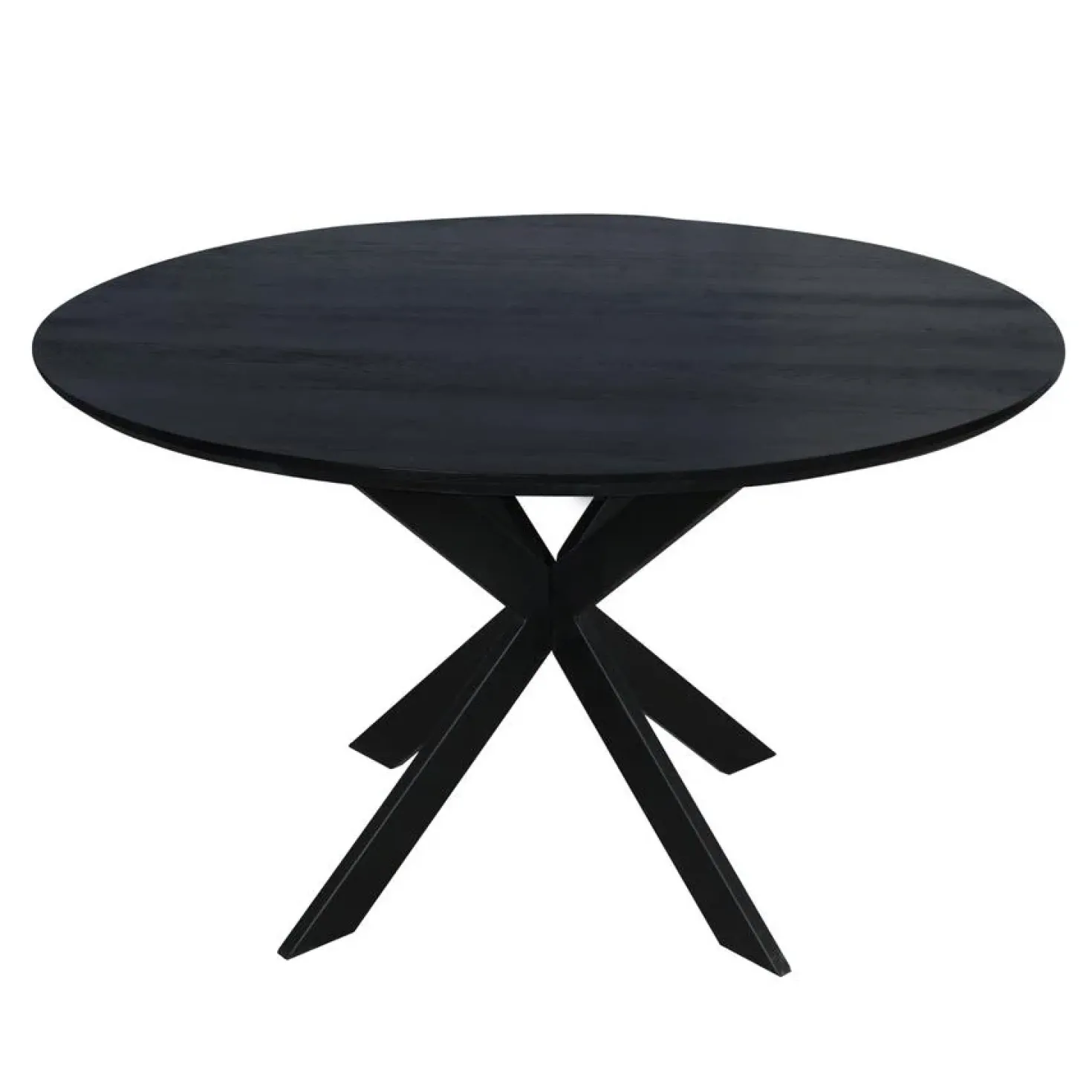 Ferry Eettafel Rond Zwart Eiken 130cm