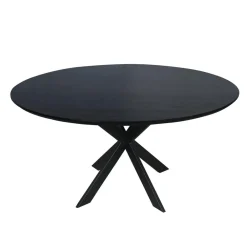 Ferry Eettafel Rond Zwart Eiken 150cm