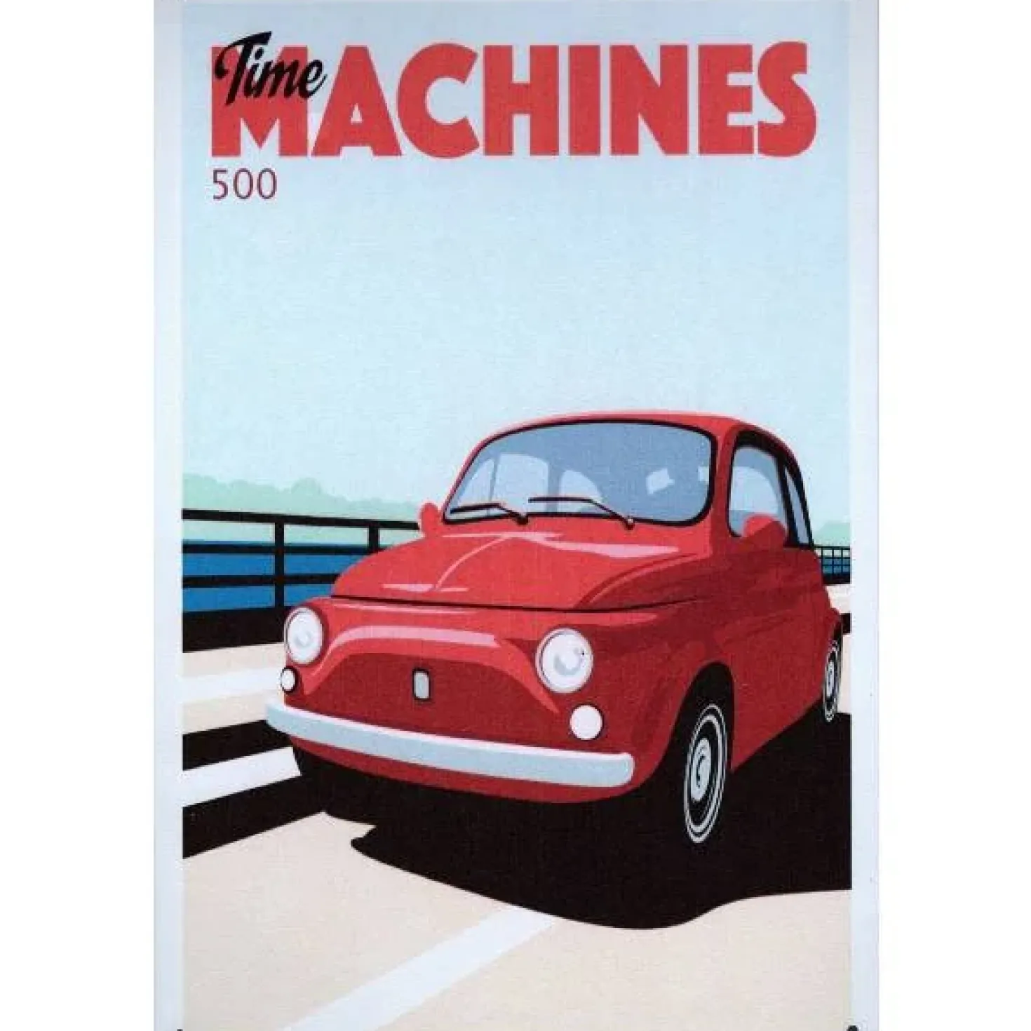 Fiat 500 - metalen bord