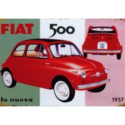 Fiat 500 - metalen bord