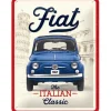 Fiat 500 - The Italian Classic - metalen bord