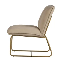 Fie Fauteuil ribstof zand
