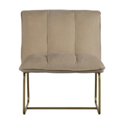 Fie Fauteuil ribstof zand