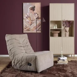 Fien Relaxfauteuil Taupe