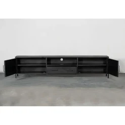 Figue tv meubel industrieel zwart metaal 240cm