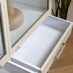 Figue vitrinekast industrieel taupe 120cm