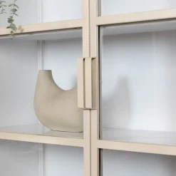 Figue vitrinekast industrieel taupe 120cm