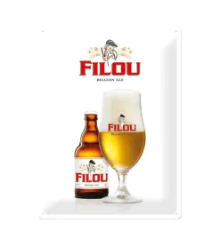 Filou bier - metalen bord