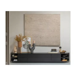 Finca Tv meubel grenen zwart 100cm