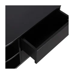 Finca Tv meubel rond links grenen zwart 78cm