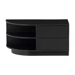 Finca Tv meubel rond links grenen zwart 78cm