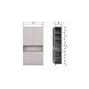 Finca Wandkast grenen grijs 110cm